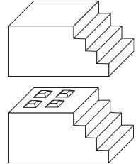 R-Betonblöcke Treppe